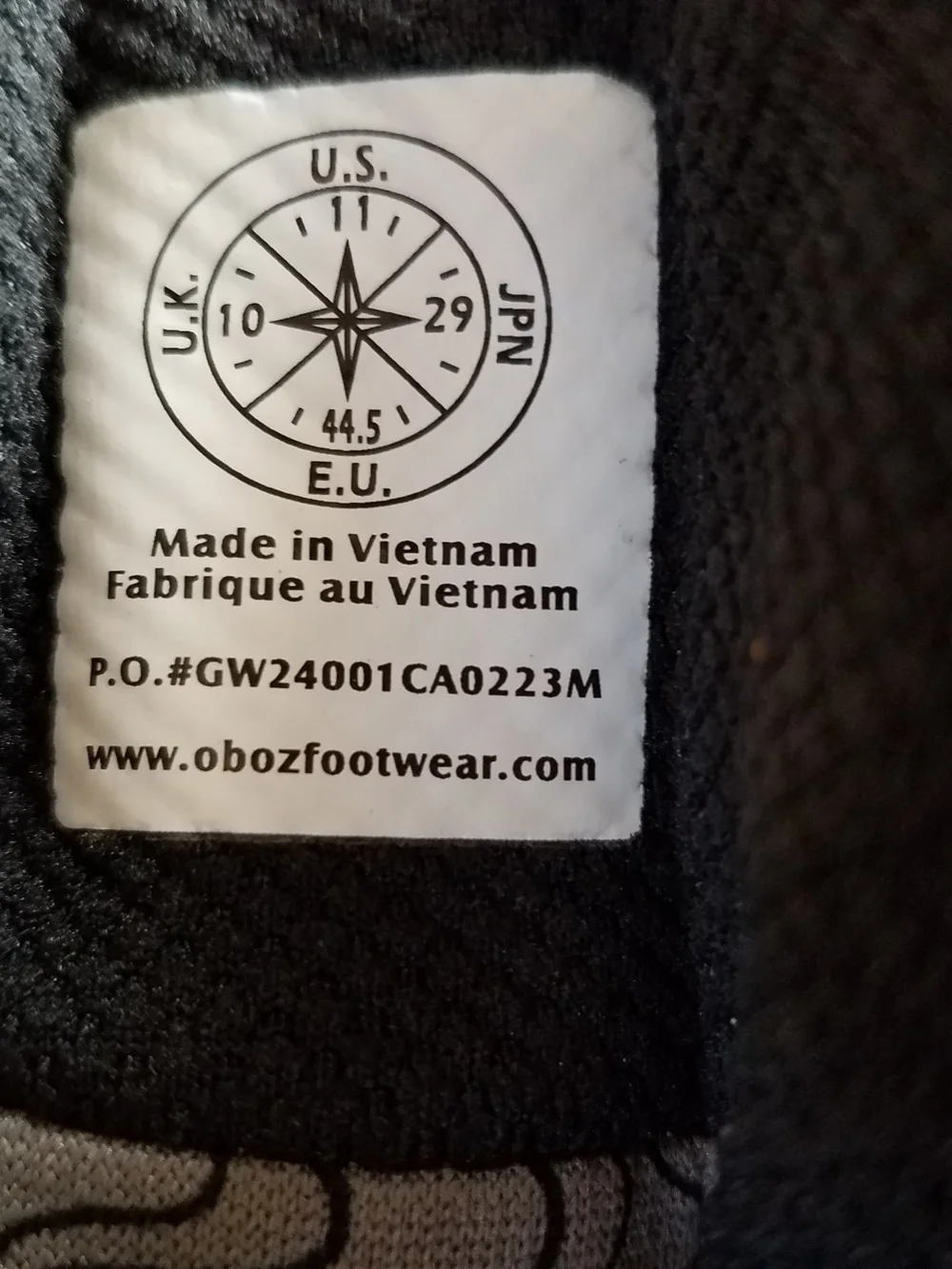 Mens Oboz Sawtooth X Mid B-dry Waterproof  Canteen 11 Regular